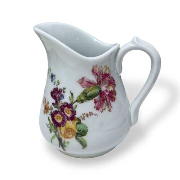 BERNARDAUD Creamer Pitcher Limoges France Du Barry French Country Floral 4.5" - Picture 1 of 10